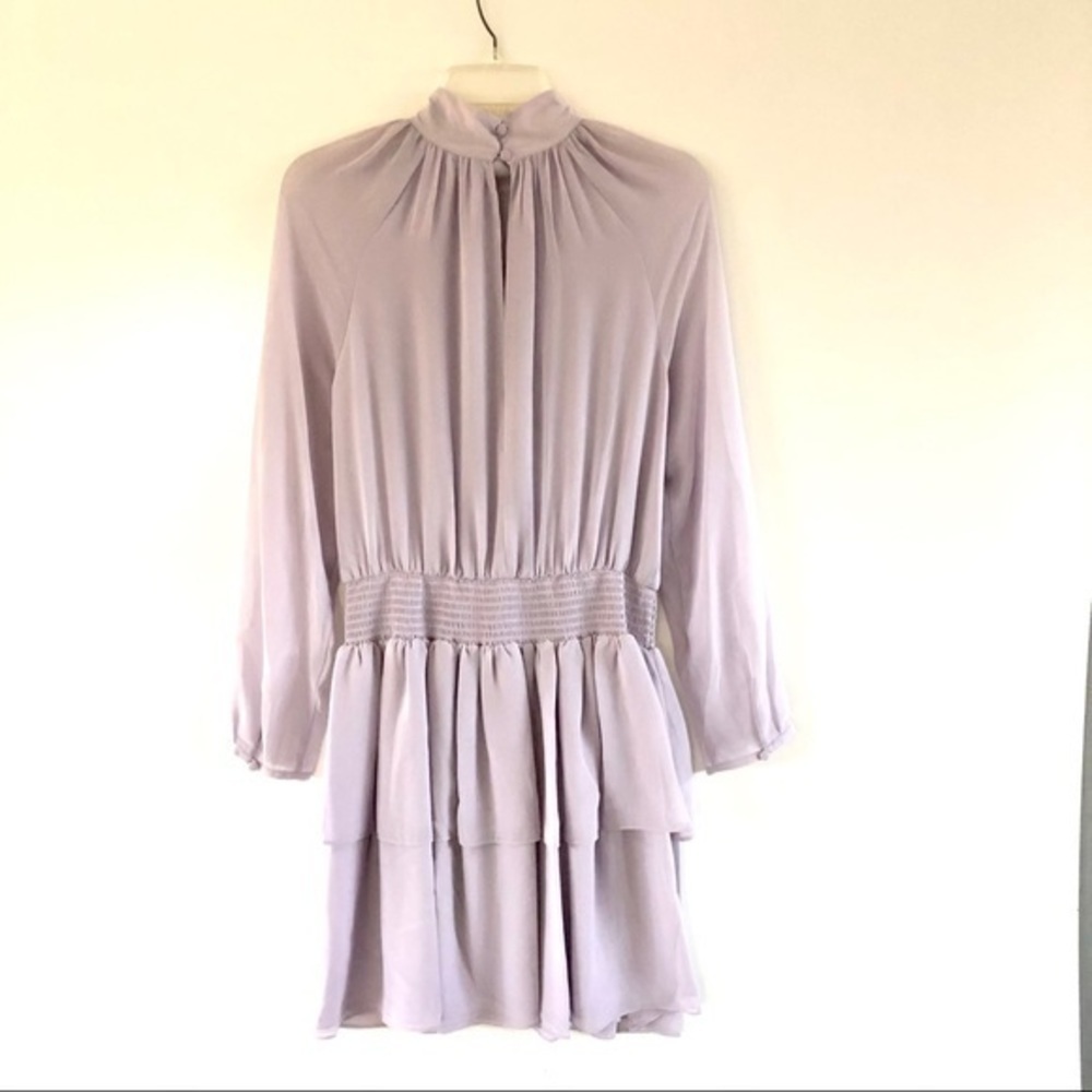 Rebecca Minkoff Zaykee Smocked Ruffled Dress M - Picture 5 of 5